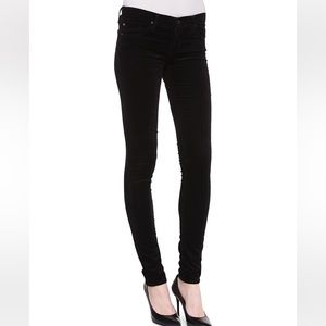 Adriano Goldschmied Legging Super Skinny Black Velvet
